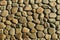 Brown pebble stone wall