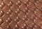 Brown perforated leather texture. Close up shot. Leather background. Macro shot. The look of genuine leather. Leather pattern with