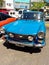 brown Peugeot 404 sedan popular french family car 1960-1975. Expo Warnes 2021 classic car show