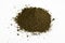 Brown pigment isolated over white