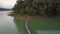 Brown Plastic floating walk way floating in the lake in a Tropical area