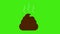 Brown Poop Turd Animation Alpha Matte.