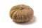 Brown pumpkin on white background, original natural from Thailand.