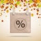Brown Purse Bag Percent Autumn Foliage