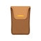 Brown purse case for money or documents, money and finance concept vector Illustration on a white background