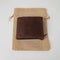 Brown real leather mens wallet