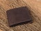 Brown real leather mens wallet