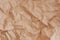 Brown recycled crumpled paper background: crush  fold texture backgrounds for design, decorative. paper texture concept