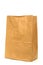 Brown Recycled Paper Grocery Bag over White