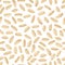 Brown rice grain seamless pattern. Organic healthy food background.