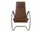 Brown rocking chair front view on a white background 3d rendering