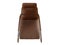 Brown rocking chair top view on a white background 3d rendering