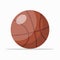 Brown rubber basket ball