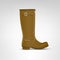 Brown rubber boot vector illustration
