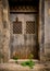 Brown, rusted doorway in Castiglione di Sicilia, in Sicily