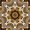 Brown safari animal print patchwork seamless pattern. Natural quilt clash damask style in brown printed fabric effect