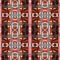 Brown safari animal print patchwork stripe seamless pattern. Natural quilt clash style in brown printed fabric effect