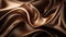 brown satin background close up with some smooth folds and highlights in it