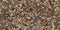 Brown seamless pebble mosaic organic floor pattern