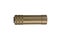 Brown silencer for weapons. Suppressor that is at the end of an assault rifle. Isolate on a white back