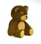 Brown sitting teddy bear,