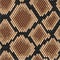 Brown snake seamless pattern