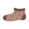 brown sock design