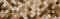 Brown Squares and Crosses 3D Pattern Background