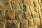 Brown stone block ancient fort wall texture background