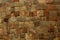 Brown stone block ancient fort wall texture background