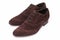 Brown suede men shoes