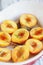Brown Sugar and Rosemary Roasted Peaches in a Dish