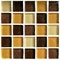 Brown tiled mosaic