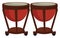 Brown timpani, illustration, vector