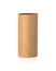 Brown tissues core isolated on white background. Empty paper roll or recycle cardboard.  Clipping paths or cut out object for