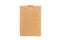 Brown tray or brown paper package or cardboard box isolated on w