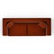 Brown two seater sofa with pillows on a white background top view 3d