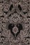 Brown vintage fabric with damask pattern as background