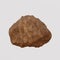Brown weathered rock. stone sample