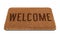 Brown welcome doormat