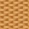 Brown wicker texture. Vector seamless background.