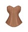 Brown woman corset