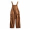 Brown Women\\\'s Overall: Nostalgic Yearning In Pure Color