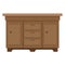 Brown wood drawer cabinet