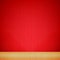 Brown wood floor with chinese style red background empty room wi