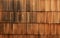 Brown wood shake siding background