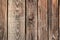 Brown wooden background close-up of old planks and brown timber in vintage style and grunge look as rustic rough antique organic