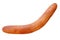 Brown wooden boomerang isolated