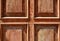 Brown wooden cross door