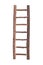 Brown wooden ladder isolated